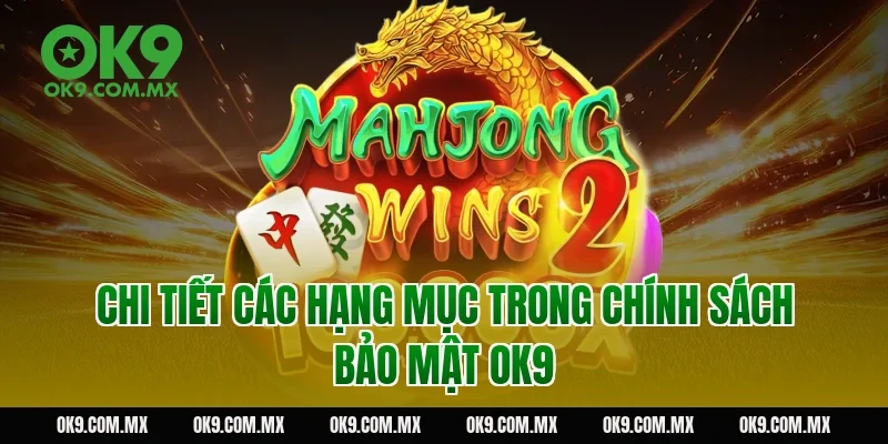 Chi tiết các hạng mục trong chính sách bảo mật OK9